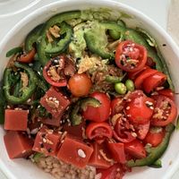 Poke con vegan tuna  at Poke House in Milan