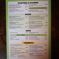 Vegan, veggie menu Sept 2019 at White Lion Royal Hotel in Bala