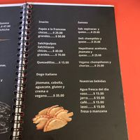 Menú   at Ganesh in Guadalajara