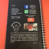 Menú  at Ganesh in Guadalajara