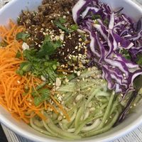 Noodle salad spicy  at Spring Cafe in New York City