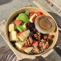 Kale Quinoa Salad - amazing dressing included   at Spring Cafe in New York City