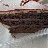 Death by chocolate cake (the name tells you)  at Spring Cafe in New York City