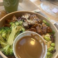 Teriyaki quinoa bowl  at Spring Cafe in New York City