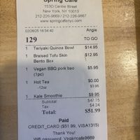   at Spring Cafe in New York City