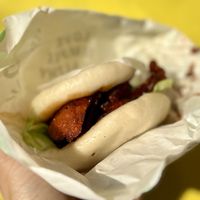 Bbq bao bun  at Spring Cafe in New York City