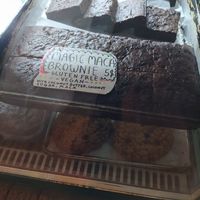 Vegan brownies at Abracadabra Magic Deli in Brooklyn
