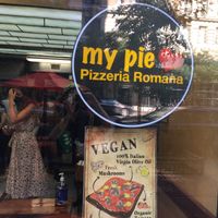 front window at My Pie Pizzeria Romana - 72nd in New York City