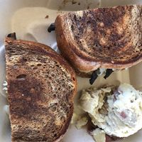 Reuben with potato salad at Leaf & Lentil in Sarasota
