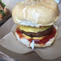 Cheesy onion burger  at The Cocinita in Miami