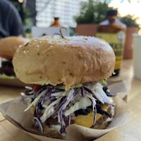 Vegan burger   at The Cocinita in Miami