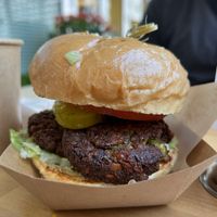 Falafel burger   at The Cocinita in Miami