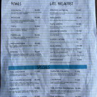 Menu (part 1 of 2)  at The Cocinita in Miami