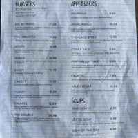 Menu (part 2 of 2)  at The Cocinita in Miami