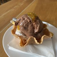 Champurrada y coco con piña   at Glotonería in Oaxaca