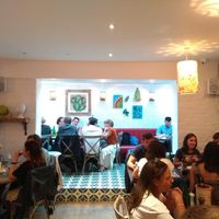 Rear dining room at Terra Rossa in North London