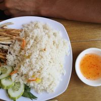 fried rice vegetarian chicken :) at Hoa Sen in Phan Thiet