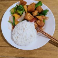 Tofu in sweet and sour sauce at Hoa Sen in Phan Thiet