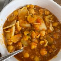 Moroccan chickpea soup at Zinc Cafe and Market in Laguna Beach