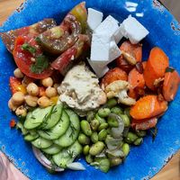 My vegan sides served up at home  at Zinc Cafe and Market in Laguna Beach