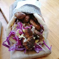 Zeus pita - lamb at Zeus Street Greek in Cannington