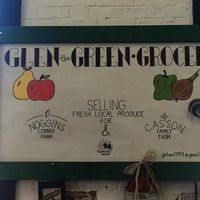 Glen the Green Grocer Sign at Truro Farmers Market in Truro