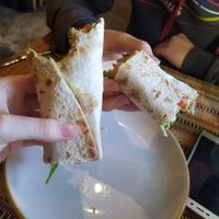Falafel wrap at Veggies in Tirana