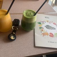 Fresh squeeze juice￼ at Veggies in Tirana