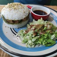 Sushi burguer at Veggies in Tirana