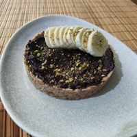 Chocolate cake at Veggies in Tirana