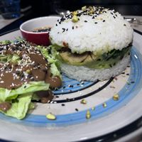 Sushi burger   at Veggies in Tirana