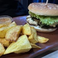 Veggie burger   at Veggies in Tirana