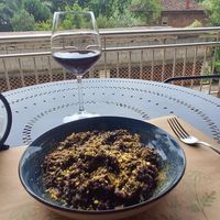 Vegan black rice at Veggies in Tirana