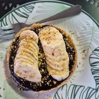 Chocolate cake at Veggies in Tirana