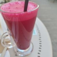 Beet, Apple and celery juice at Veggies in Tirana