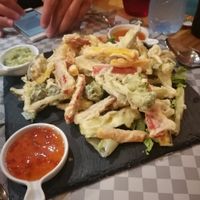 Vegetable tempura at Veggies in Tirana