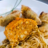 Meaty otah and dumplings at Taste of Vegetarian in East Singapore