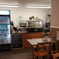 Cafe counter at The Crafty Crow in Gatehouse Of Fleet