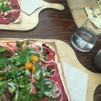 Fully Vegan Tarte Flambée at NattyFood in Carcassonne