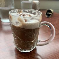 Yummy hot chocolate at Cynthia's in San Juan Island