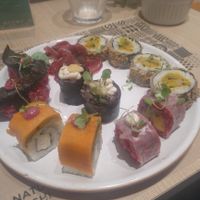 Mixed rolls at Yasai Natural Sushi in Rio De Janeiro