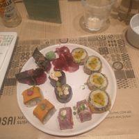 Mixed rolls at Yasai Natural Sushi in Rio De Janeiro