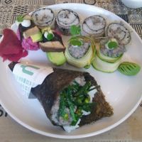 The mushroom special at Yasai Natural Sushi in Rio De Janeiro