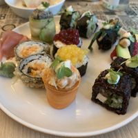 Vegan sushi  at Yasai Natural Sushi in Rio De Janeiro