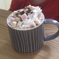 Mini hot choc went down a storm with my 3yr old :) at Nourish in Teignmouth
