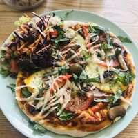 Best pizza EVER 😍🌱 at Nourish in Teignmouth