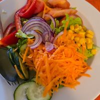 Fresh salad at Muralhas in Obidos