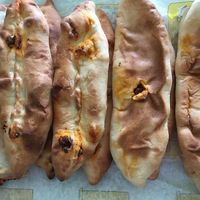 spicy potato pie and veggie pie at Bake 'n' Take in Nicosia