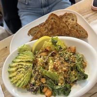 Grilled cheese with ceaser salad   at Nourishmoi in Mississauga