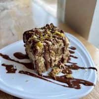 Dubai chocolate tiramisu  at Nourishmoi in Mississauga